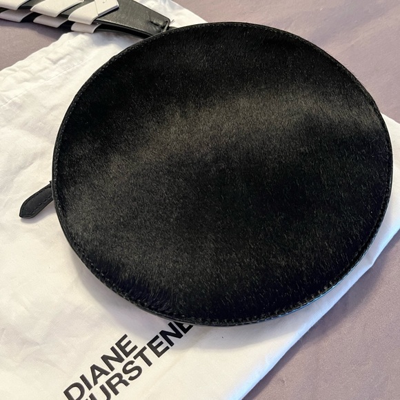 Diane Von Furstenberg Cowhide Leather Clutch Bag - Picture 10 of 10